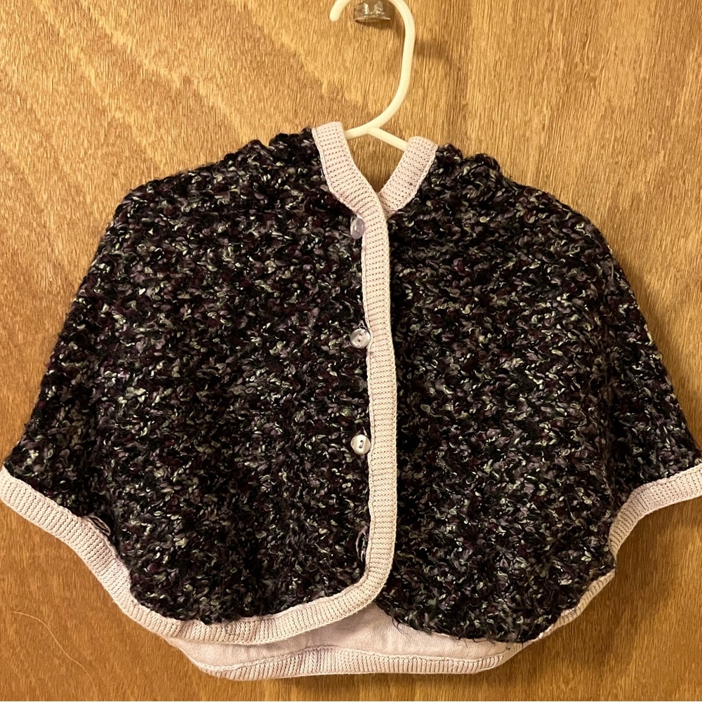 Purple poncho